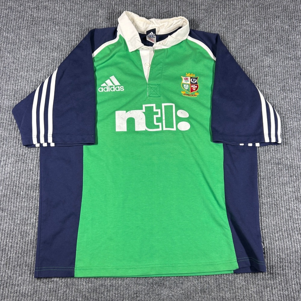 Vintage Adidas Shirt Men's XL British & Irish Lions Australia 2001 Rugby Jersey